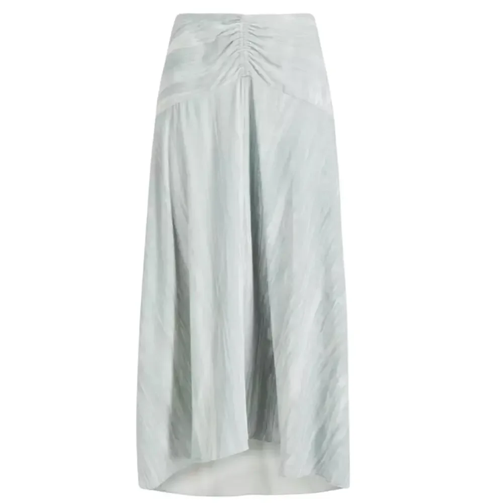 Vince Skirt Crushed velvet Ruched sage green size 8